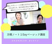 開催レポート_方眼ノート１Dayベーシック講座
今何をしたらいいかわからない、思考の整理に悩まれている方へ、お勧めです